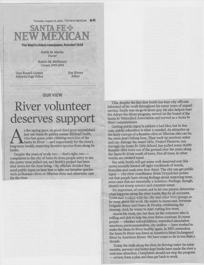River voulunteer deserves support